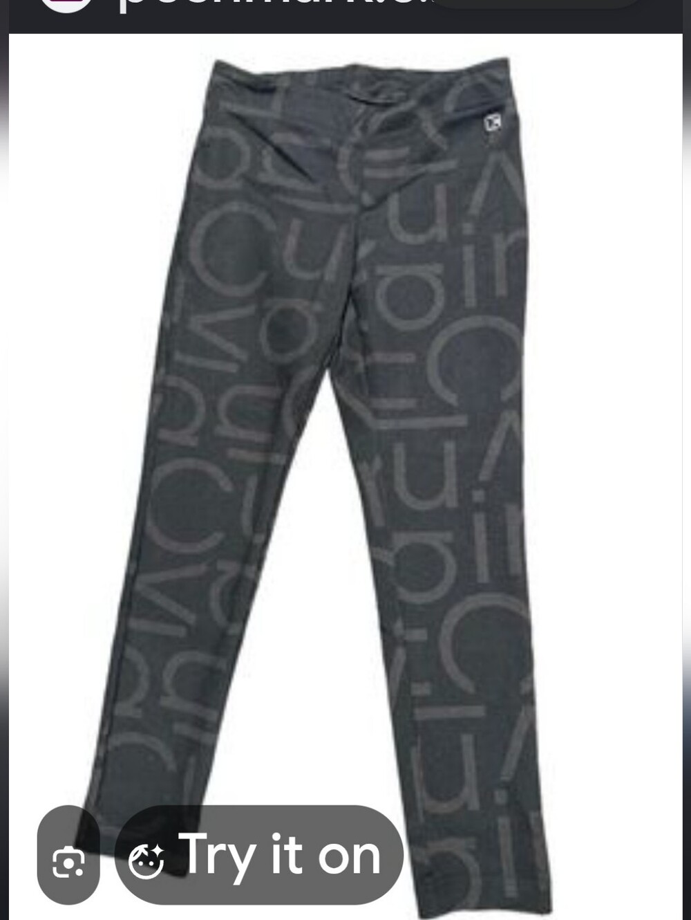 Calvin Klein Performance Monogram Logo Leggings Size XL NWT MSRP $69